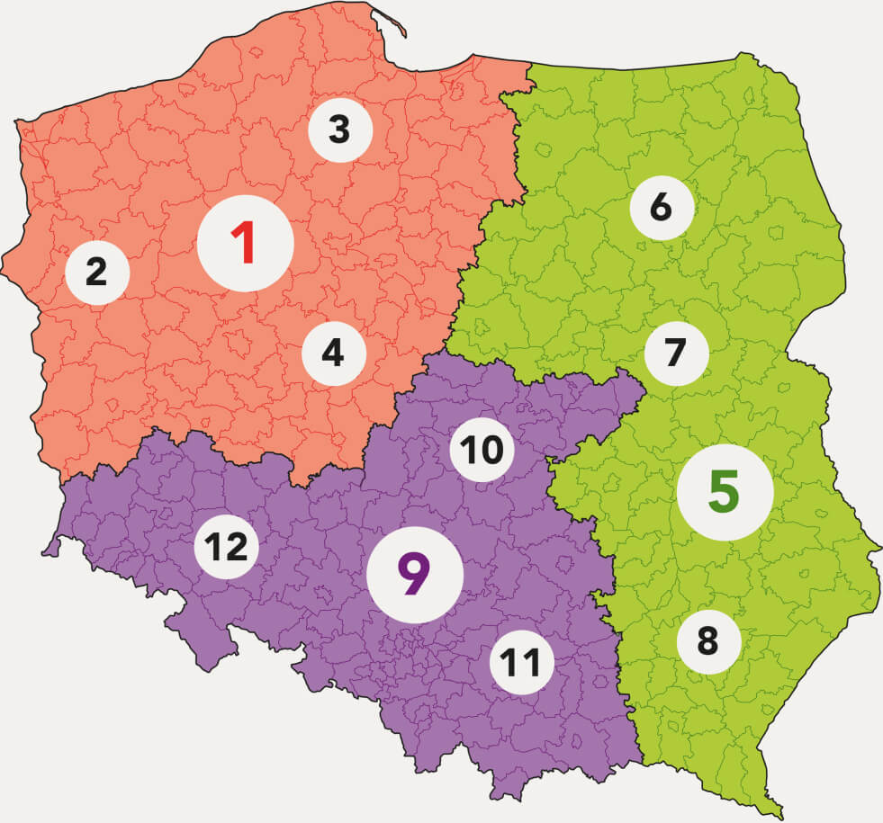 Mapa Polski